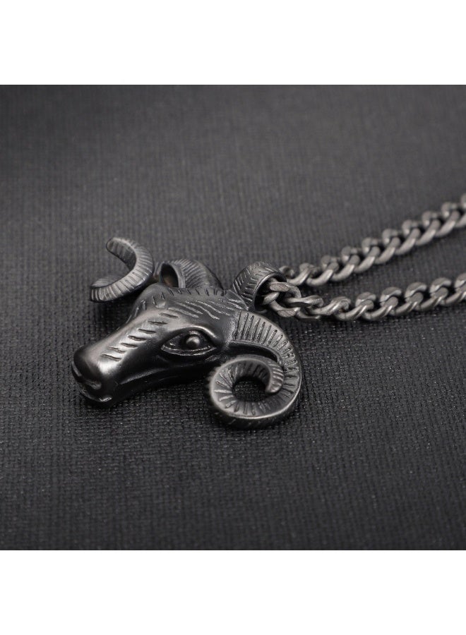 ZINK Men's Black Stainless Steel Necklace | ZJPD023GN - Image 5