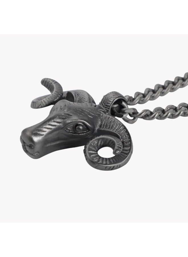 ZINK Men's Black Stainless Steel Necklace | ZJPD023GN - Image 2