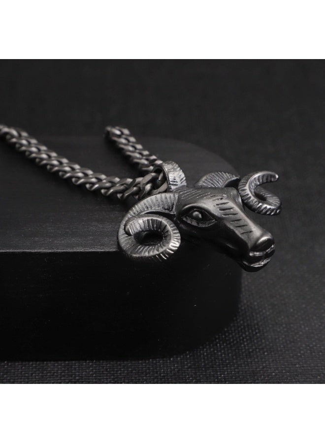 ZINK Men's Black Stainless Steel Necklace | ZJPD023GN - Image 4