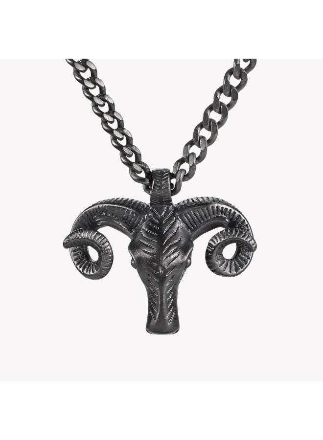 ZINK Men's Black Stainless Steel Necklace | ZJPD023GN - Image 1
