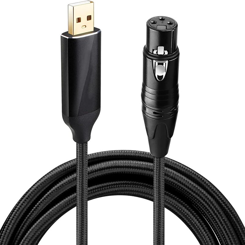 USB To 3 Pin Female Microphone Cable 8m For Dynamic Condenser Mics And PC Plug - Image 4