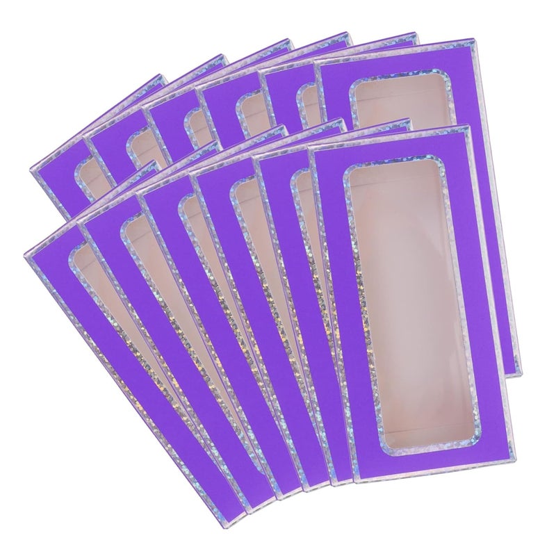 12Pcs Window Press on Nails Display Box Eyelash Storage Case Nail Tips Organizer for Home and Salon Use - Image 1