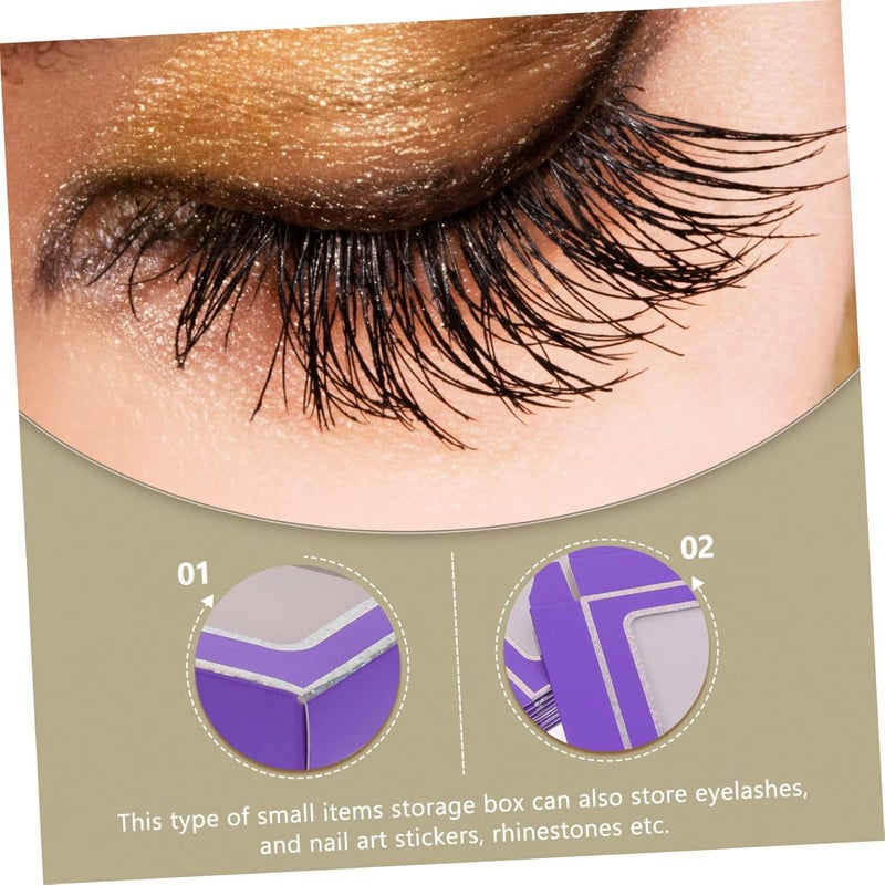 12Pcs Window Press on Nails Display Box Eyelash Storage Case Nail Tips Organizer for Home and Salon Use - Image 4