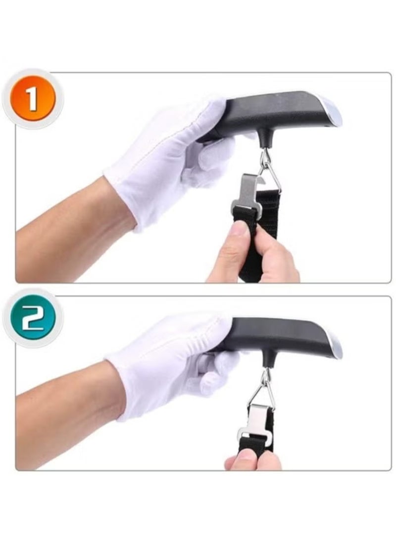 LIMOS Digital Hanging Luggage Scale Portable Handheld Baggage Scale For Travel Suitcase Scale For Traveling With Lcd Display 50Kg/110Lb - Image 2