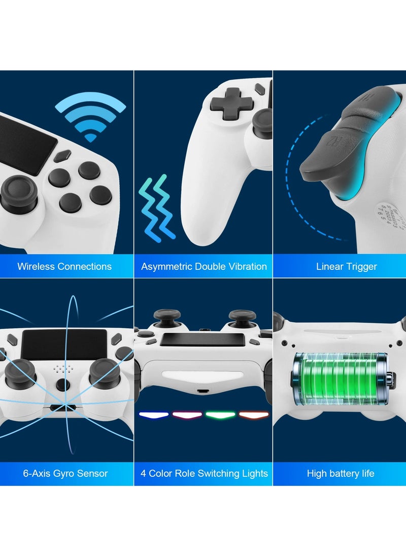 Generic PS4 Controller Six-axis Gyroscope Vibration Motion Sensing Gamepad PC Wireless Bluetooth Controller  - Image 4