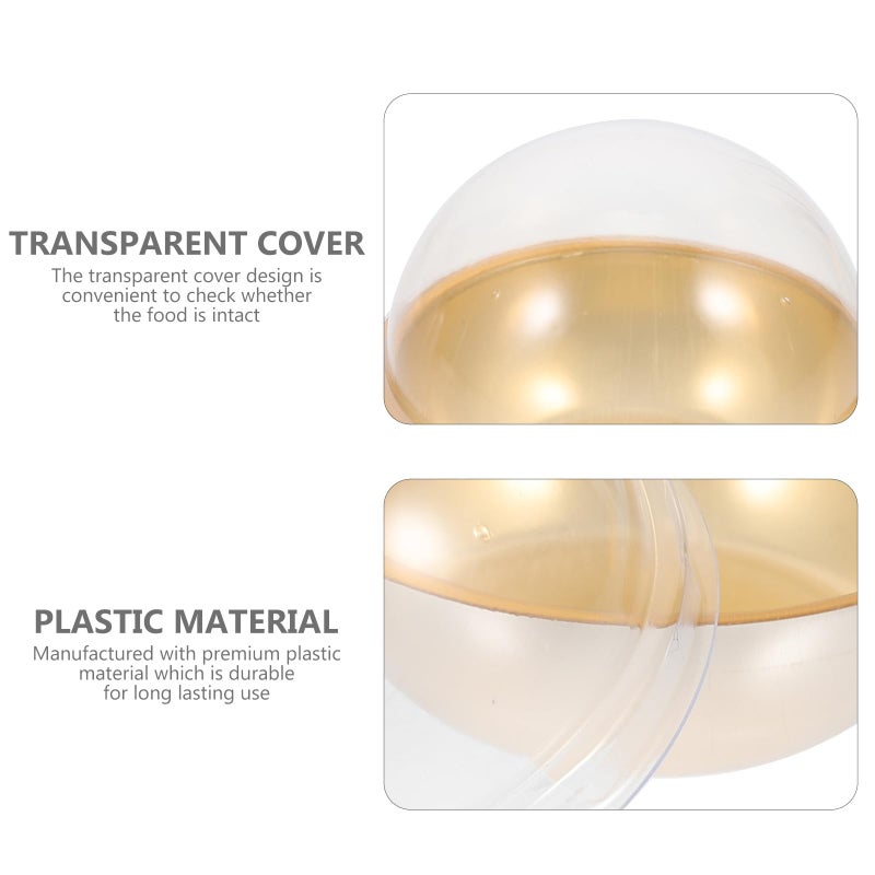 Gold Small Dome Cake Holder Baking Box 50 Pcs For Party Favor Bakery Takeout - Image 4