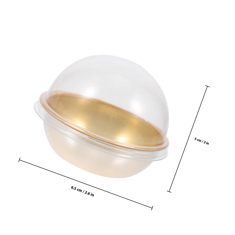 Gold Small Dome Cake Holder Baking Box 50 Pcs For Party Favor Bakery Takeout - Image 3