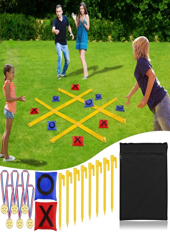 whumsdog لعبة إكس أو العملاقة الخارجية، لعبة رمي أكياس الفول المحمولة إكس أو بحجم 4 أقدام × 4 أقدام، لعبة رمي كبيرة في الفناء، ألعاب تخييم للأطفال والعائلات والأصدقاء - Image 1