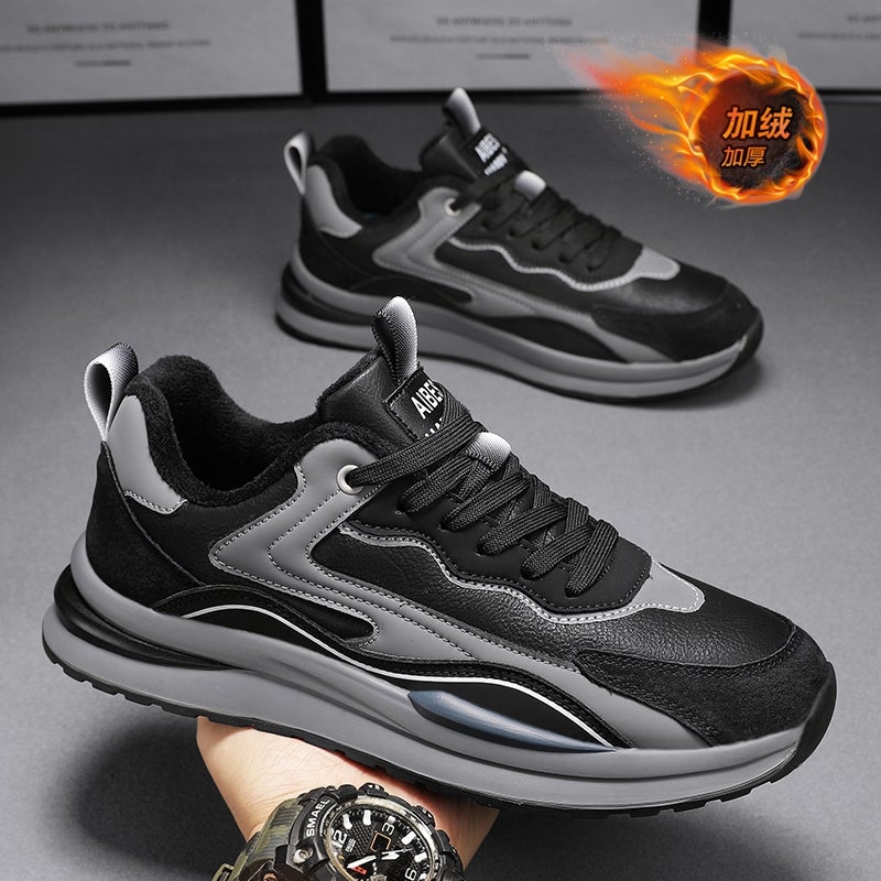 Men'S Shoes Boys Sneaker Men'S Casual Fashion Shoes Men'S Fleece-Lined Warm Cotton Shoes - Image 1