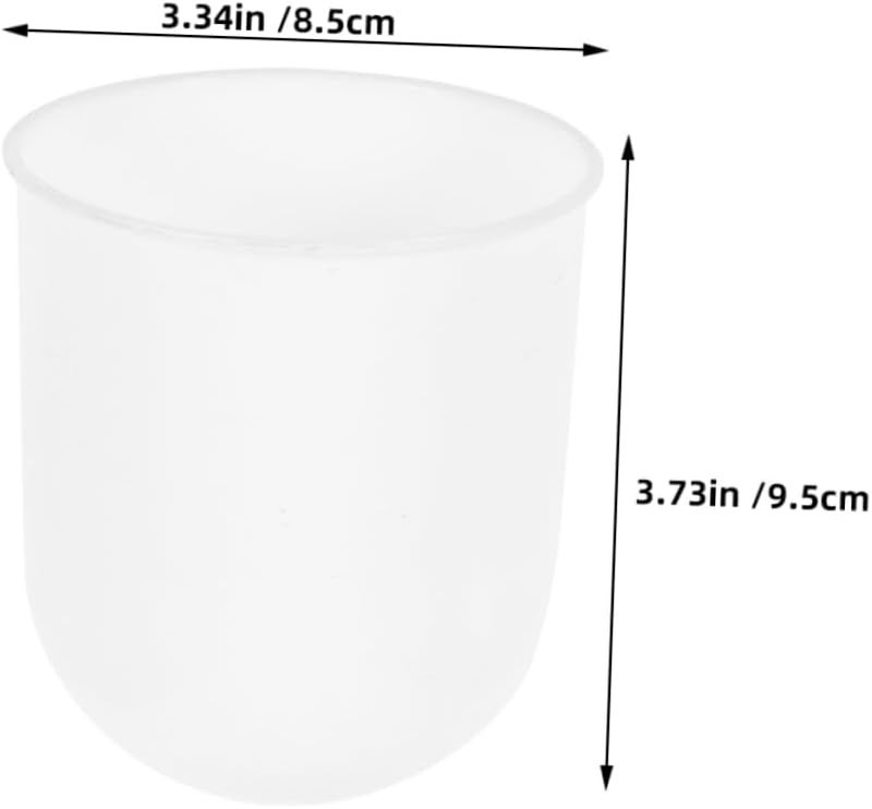 Garneck 2pcs Toilet Brush Container Plastic Cup Bathroom Cup Cleaning Brush Holder Toilet Cleaning Tool - Image 2