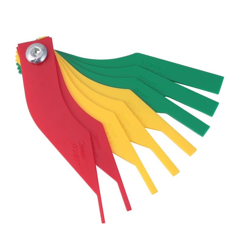 2pcs Professional Brake Pad Thickness Gauge Tester Automotive Measurement Tool - Image 2