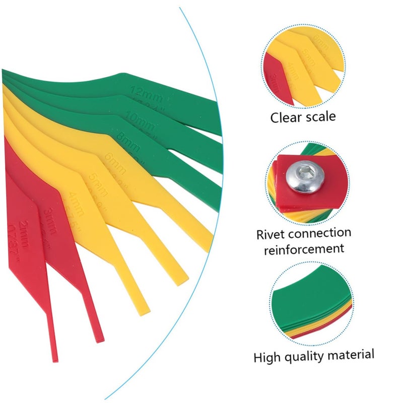 2pcs Professional Brake Pad Thickness Gauge Tester Automotive Measurement Tool - Image 5