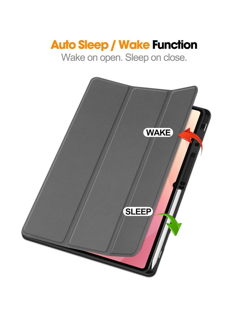 Protective case compatible with Samsung Galaxy Tab S11 Ultra 14.6-inch 2025 tablet, tri-fold PU leather cover with auto-wake/sleep function - Image 2