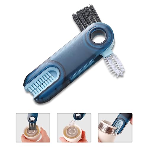 FreshDcart FDCA551 3 in 1 Cleaning Brush Water Bottle Cleaning Brush Mini U Shaped Silicone Cup Brush Multi-Function Cleaning Brush for Milk,Water Bottle (Multicolor,Pack of 1) - Image 2