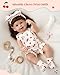 BABESIDE 3 Pcs Reborn Baby Doll Clothes Accessories Cherry Pattern for 17 22 Inch Baby Doll Clothes Outfits with Romper Headband Socks - Image 4