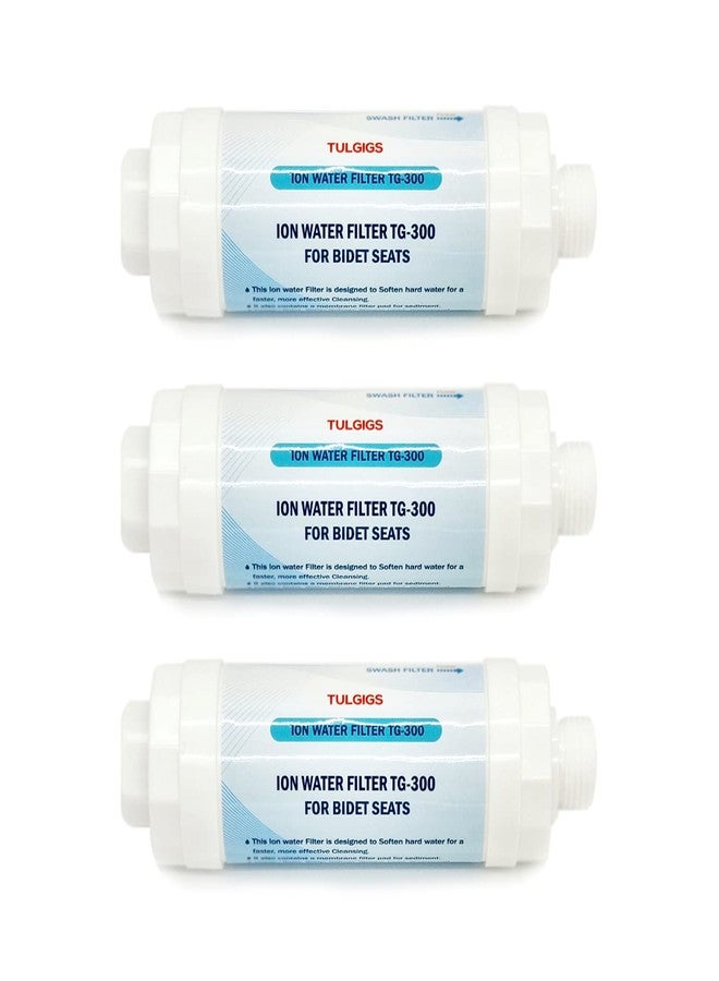 TULGIGS ION Filter TG300 - Premium Bidet Water Filter Set for Electronic Bidet Toilet Seats (3Pieces) - Image 1