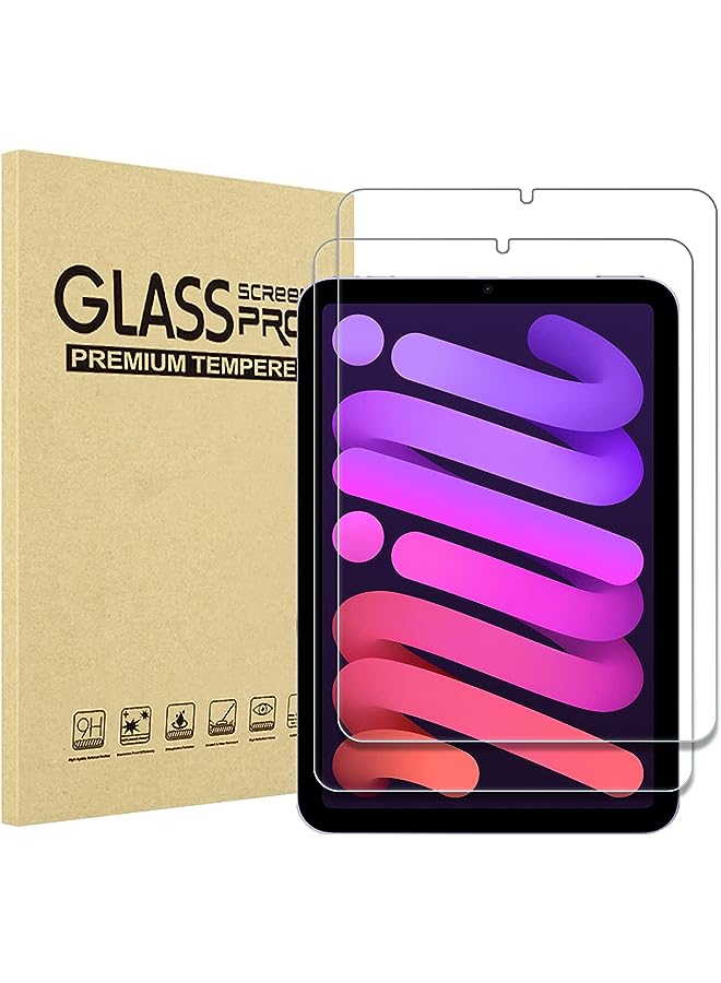 Procases [2 Pack] iPad Mini 6 Screen Protector 8.3" 2021, Anti Scratch Tempered Glass Screen Film Guard for 8.3 Inch iPad Mini 6 - Image 1
