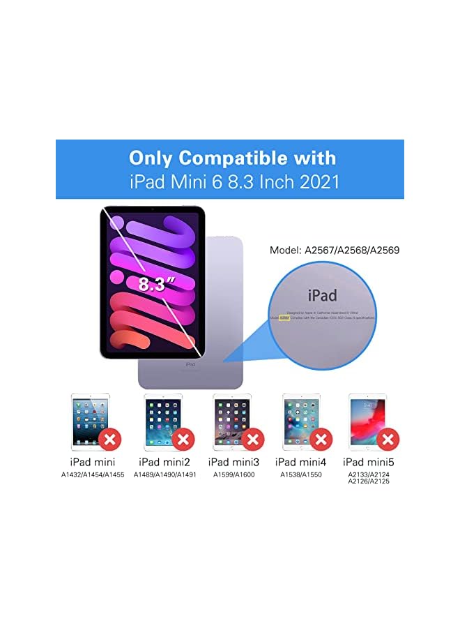 Procases [2 Pack] iPad Mini 6 Screen Protector 8.3" 2021, Anti Scratch Tempered Glass Screen Film Guard for 8.3 Inch iPad Mini 6 - Image 2
