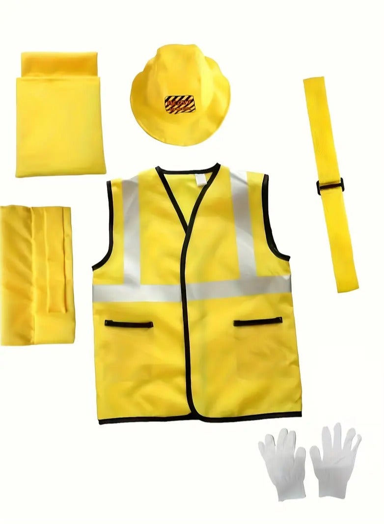 Children's Construction Worker Costume Set - Image 2