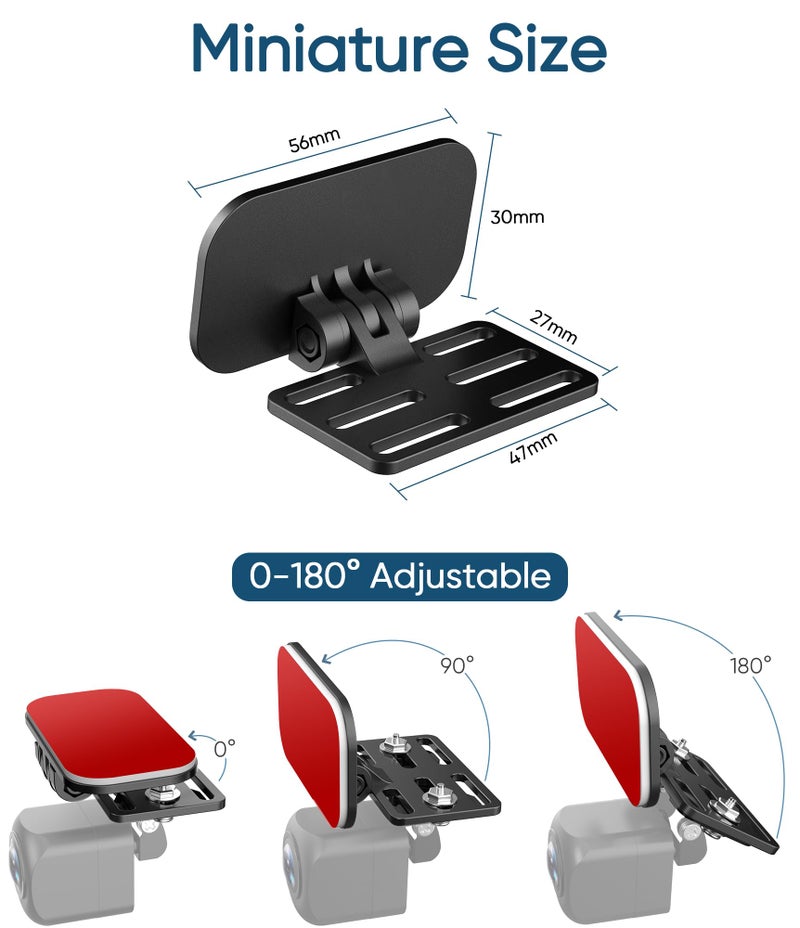 Pixelman Rear Camera Mount - Windshield & Mirror Mount, Backup Camera Holder With Adhesive (2PCS) - Image 2