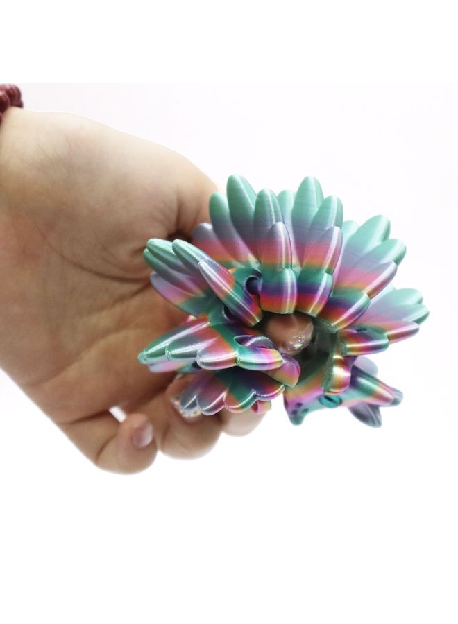 إسكدنيا الإبداعية 3D مطبوعة القنفذ الصغيرة الحرف اليدوية زخرفة هدية الحيوان المشترك النشاط نموذج لعبة PLA المواد لون مربع التعبئة والتغليف-اللون: لون الحلوى -10 سم - Image 5