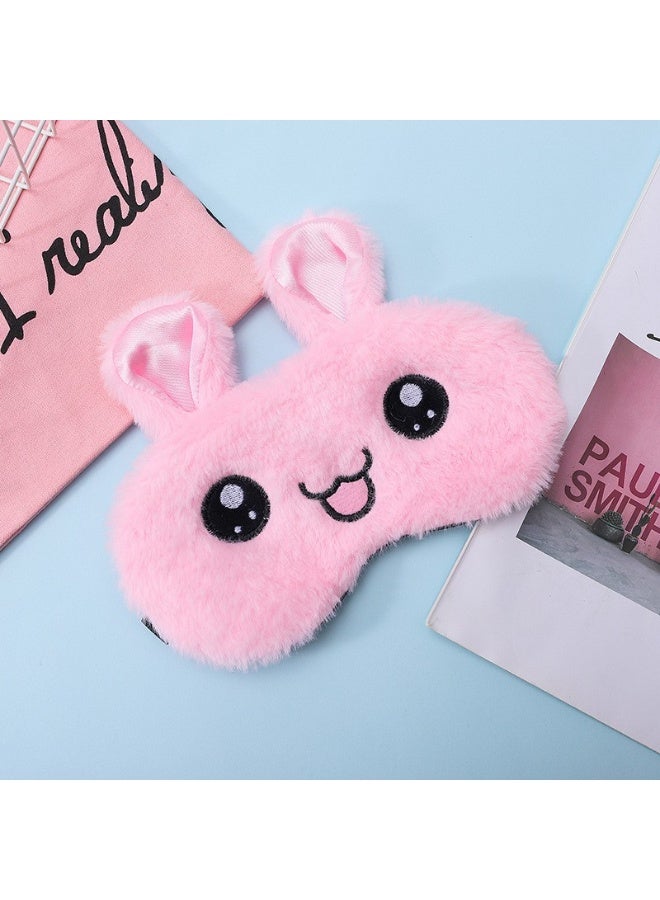 Cute Cartoon Plush Sleep Mask for Kids and Adults Soft Comfortable Light Blocking Eye Mask Elastic Sleeping Mask for Night Nap - Image 1