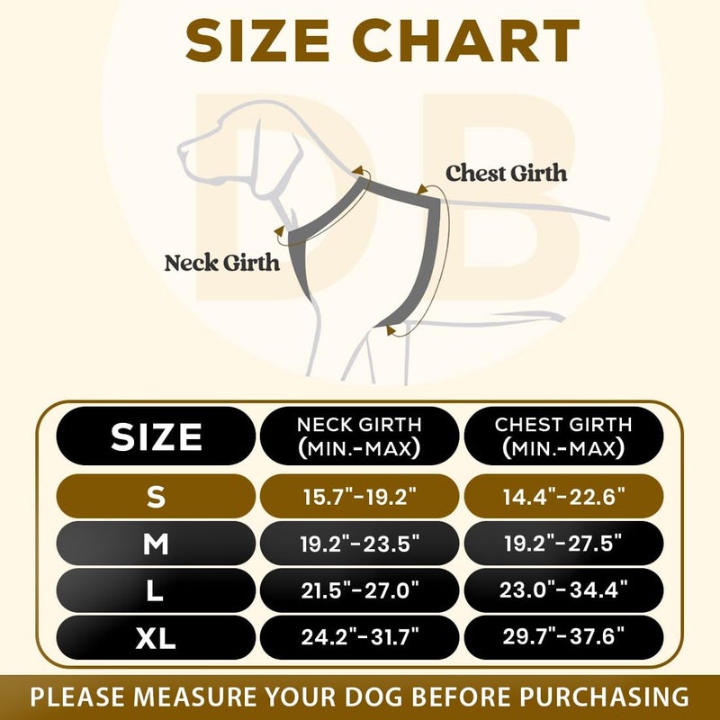 DOGGO BITE Premium Reflective Dog Vest Harness| Soft Breathable| Padded Handle| Adjustable Straps & Luxury Buckle| No-Choke with Free Designer Leash-19mm| Chest (13-22 inch) All Small Breeds 4-13 Kg - Image 2