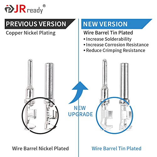 JRready ST6327-12 Deutsch 12 Pin DT Connector Kit, Gray Waterproof DT Connectors 12 Pin(5 Set), Size 16 Stamped Contacts for Truck, Motorcycle, Off-Road Vehicles, Marine, Extreme Sports - Image 4