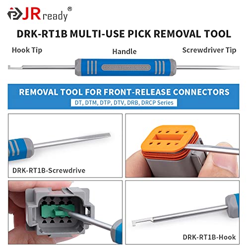 JRready ST6327-12 Deutsch 12 Pin DT Connector Kit, Gray Waterproof DT Connectors 12 Pin(5 Set), Size 16 Stamped Contacts for Truck, Motorcycle, Off-Road Vehicles, Marine, Extreme Sports - Image 5