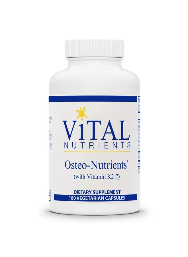 Vital Nutrients Osteonutrients With Vitamin K27 Bone Support Formula 180 Vegetarian Capsules Per Bottle - Image 2