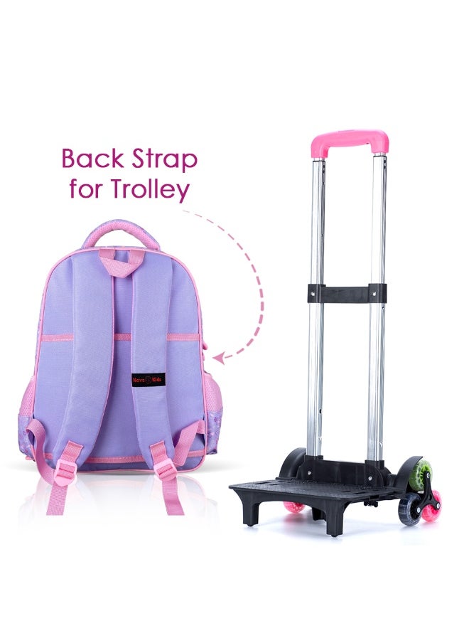 Nova kids Nova Kids 3D School Bag w/ Trolley - Ballerina Pink, 16.5"  - Image 2