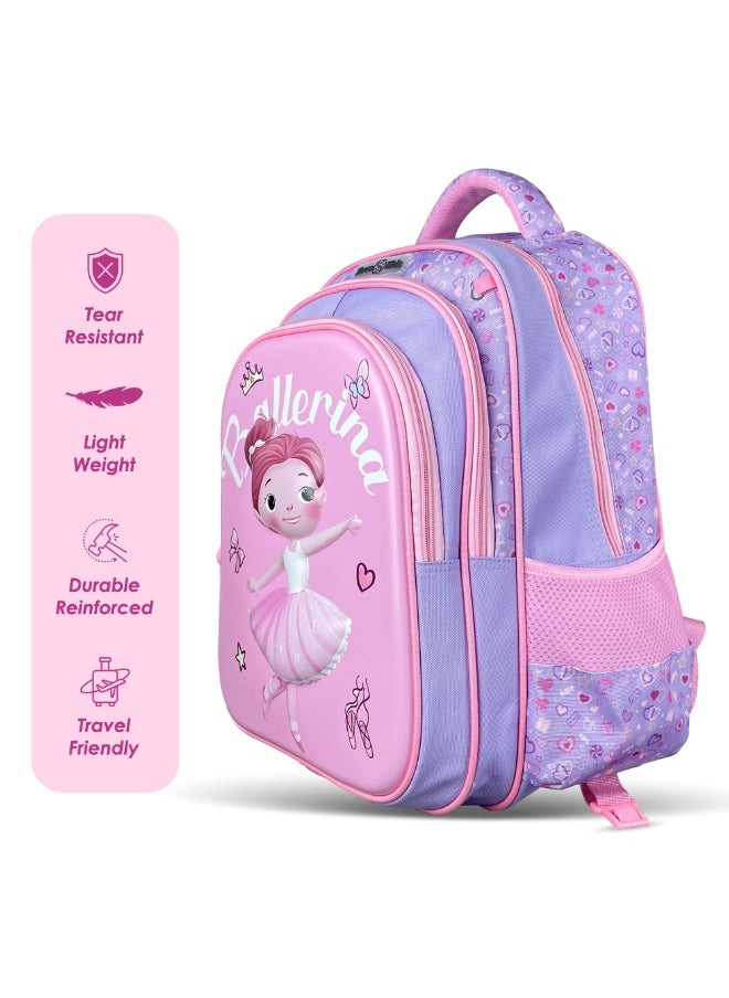 Nova kids Nova Kids 3D School Bag w/ Trolley - Ballerina Pink, 16.5"  - Image 4