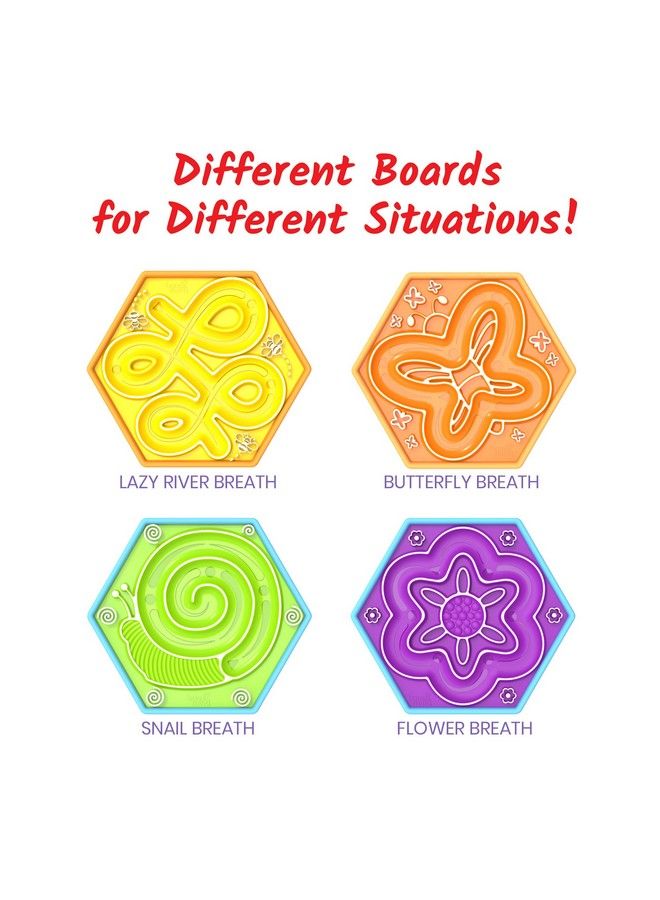 hand2mind Mindful Maze Garden Pack Finger Labyrinth For Kids Mindfulness For Kids Sensory Play Therapy Toys Calm Down Corner Supplies Social Emotional Learning Activities (Set Of 2) - Image 3