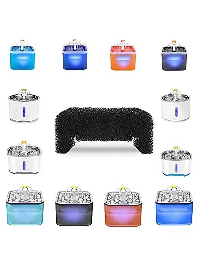Sponge Filter for Cat Water Fountain Replacement Pet Drinking Sponge Foam Filter for Pet Dog Fountain (12 Pieces) - Image 3