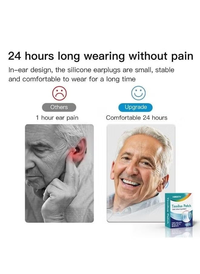 HBESTY Tinnitus Ear Care Patch 50pcs - Behind Ear Comfort Sticker - Soft Self Adhesive Ear Patch For Daily Care - Image 4