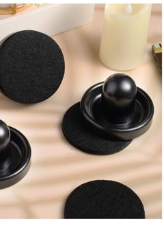 Excefore Rubber Letter Image Stamp Pressure Tool, 4Pcs Press Stamping Brush, Punch Perfect for Imprinting, Embossing Card Making Seal Stamp(Black)  - Image 5