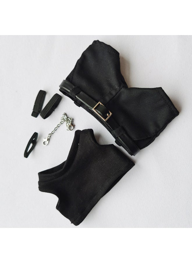 20cm Doll Clothes Mirror Men's Group Jiang Tao Same Style Lu Hanting Cotton Doll Clothes LV Jue An Cotton Doll Clothes-Specifications:20CM-Color:20CM Black B Jacket Jacket One-piece - Image 4