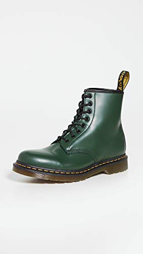 Dr Martens Dr. Martens Unisex 1460 Smooth Leather 8 Eye Boot, Green, 8 Women/7 Men - Image 2
