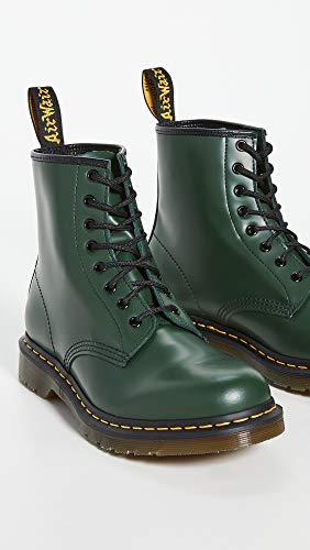 Dr Martens Dr. Martens Unisex 1460 Smooth Leather 8 Eye Boot, Green, 8 Women/7 Men - Image 3
