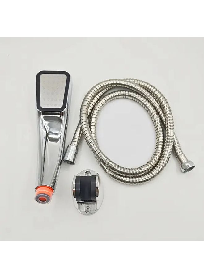 3 Piece Luxurious Rainfall Shower Head 300 High Pressure Holes Water Saving Copper Core Hose - Image 1