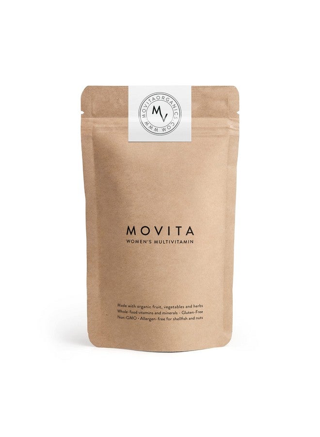 Movita Movita Women’s Daily Multivitamin - Organic Fermented Whole Foods for Enhanced Energy, Immunity & Vitality - Vegan, Gluten-Free, Non-GMO - 30-Day Supply (Eco-Friendly Refill Pouch) - Image 1