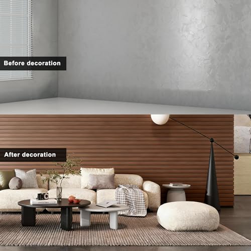 NAMAII 3D Wall Panels Peel and Stick – 15.74"x118" PVC Faux Wood Grain Texture, Self Adhesive Waterproof Wall Covering, DIY Accent Wall, Sofa Background Backsplash & Modern Home Decor, Covers 12.9 sq.ft - Image 3