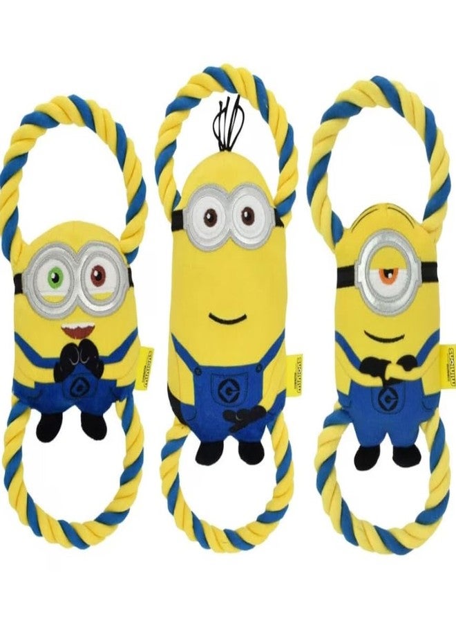 Multipet 11" Minion Dog Toy with Double Tug and Squeakers (Surpise Pack - 1 Minion Toy) (Bob, Kevin or Stuart)