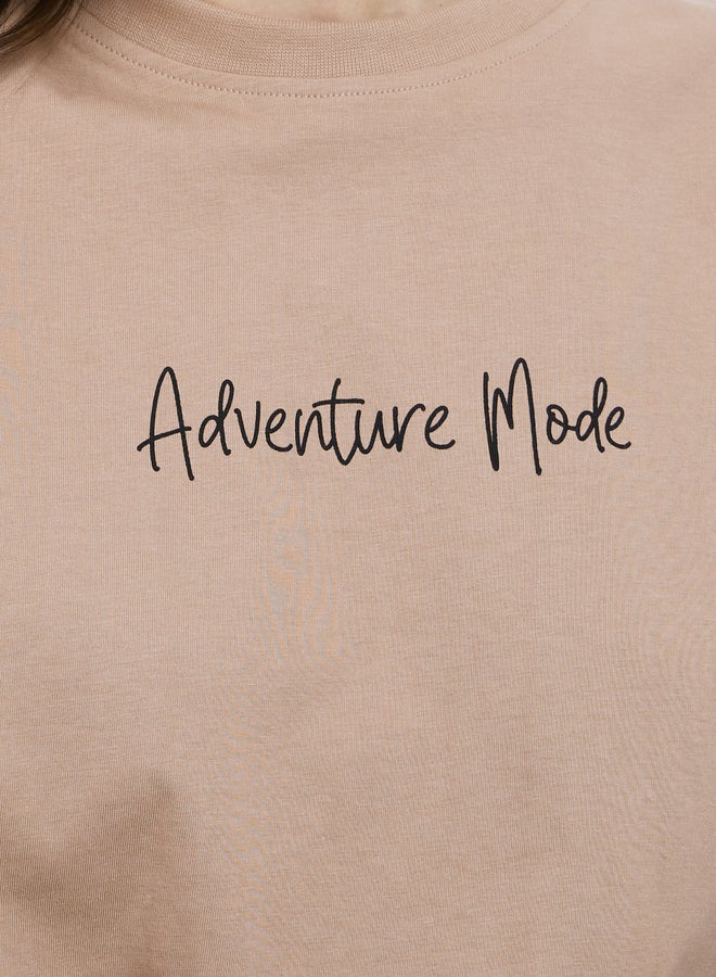 Styli Adventure Mode Oversized Slogan T-Shirt - Image 4
