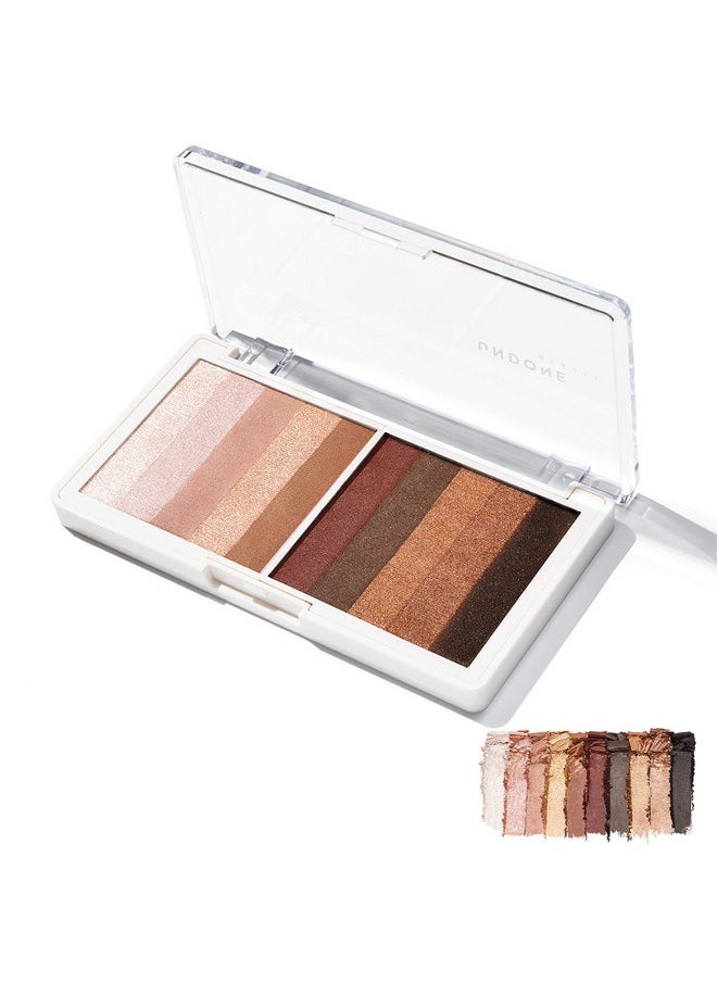 Curator Eye Palette With Wet To Dry High Pigment Smoky Eye Shadow And Castor Oil For Nourishing & Conditioning Blendable Shadow Highlight & Liquid Liner In Matte To Shimmer Bare