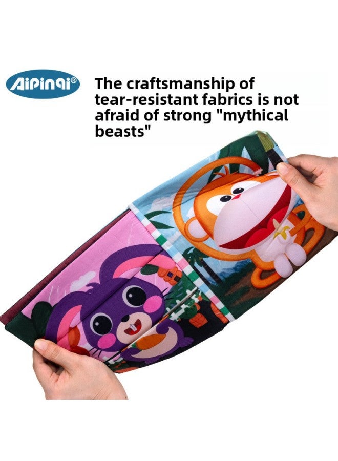 Baby Cloth Books Can Be Chewed And Torn Books Can Not Be Torn Toys Baby Early Education Enlightenment Touch Books-Color:Animal  - Image 3