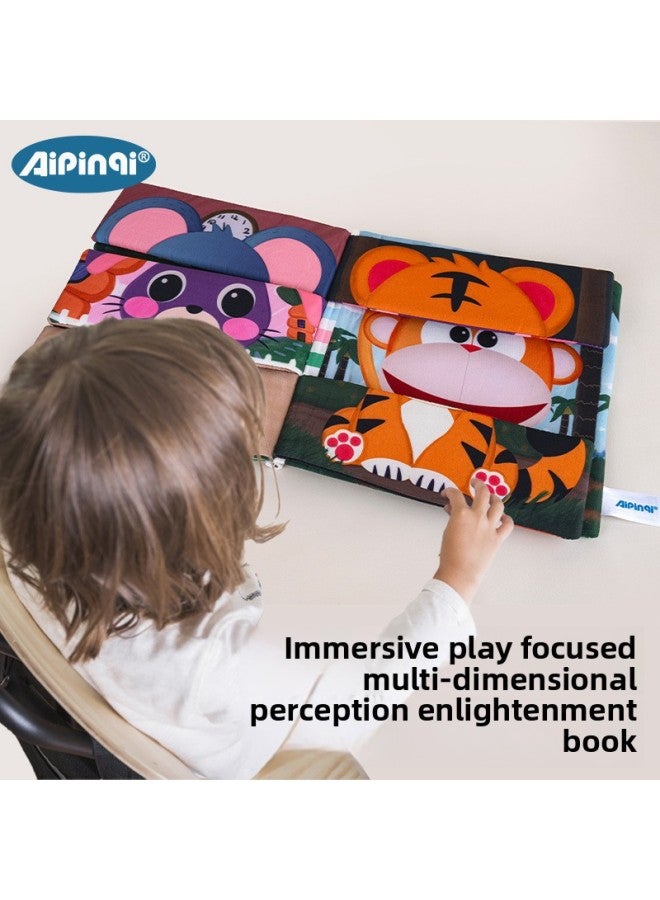 Baby Cloth Books Can Be Chewed And Torn Books Can Not Be Torn Toys Baby Early Education Enlightenment Touch Books-Color:Animal  - Image 5