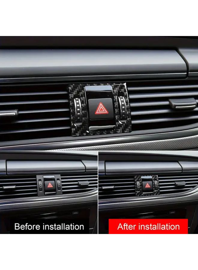 Carbon Fiber Center Console Trim Cover Sticker For Model I 8 15 Luxury Scratch Resistant Easy Install - Image 2