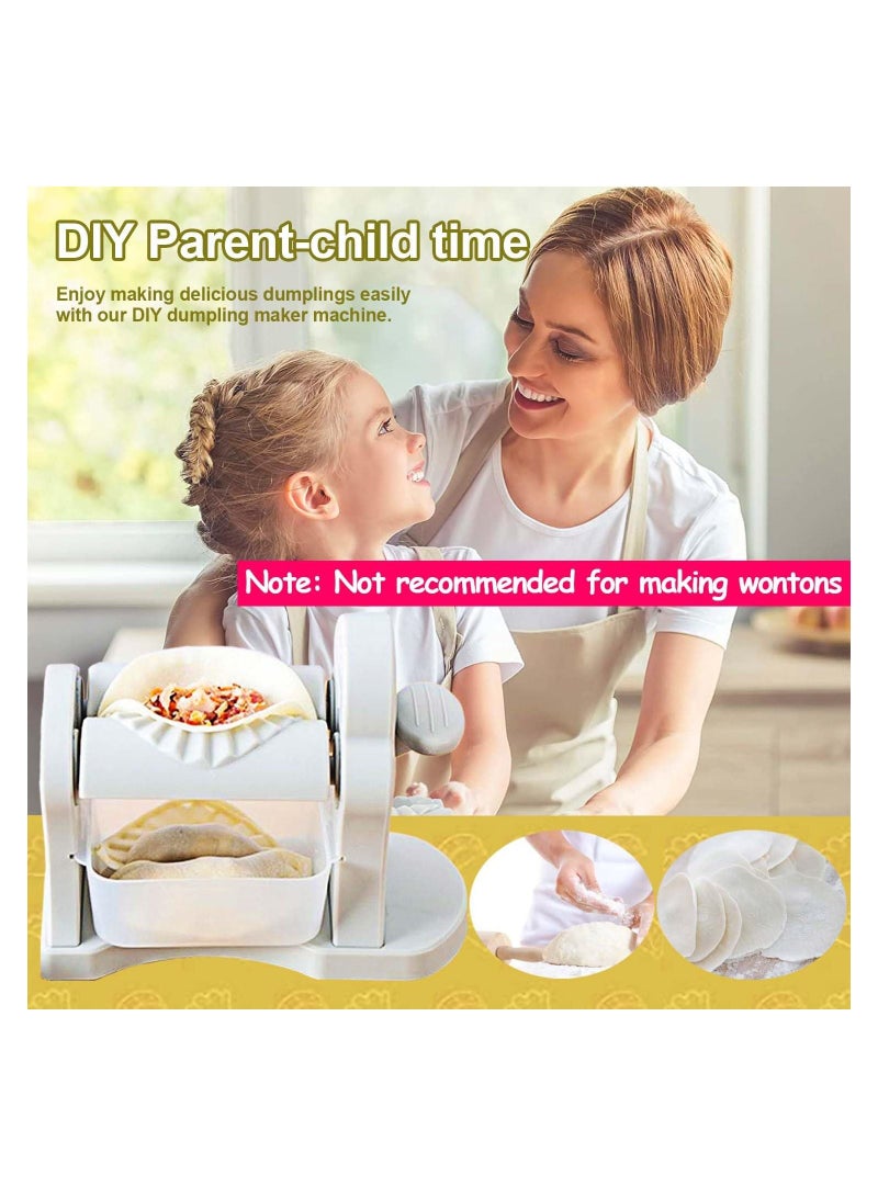 الأزرق جي دبليو Household Dumpling Maker Press Manual Tool, Mould Hand-Press Handheld Empanadas Pierogi for Home Kitchen Restaurant - Image 2