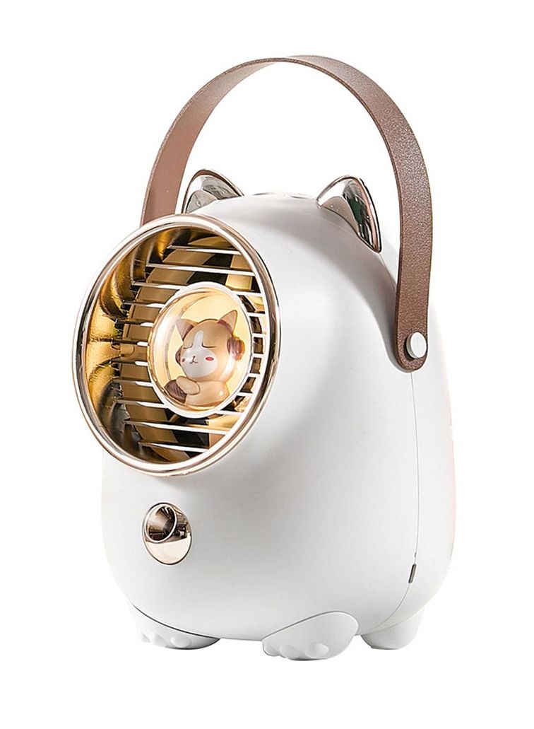 Arabest Portable Chiller, Office Desktop Mini Air Conditioning Fan, Water-cooled Portable Household Usb Spray Small Fan - Image 1